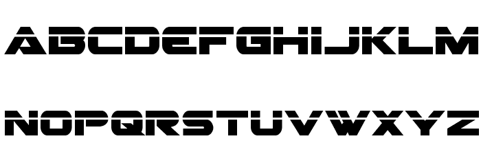 Gemina Laser Regular Font LOWERCASE