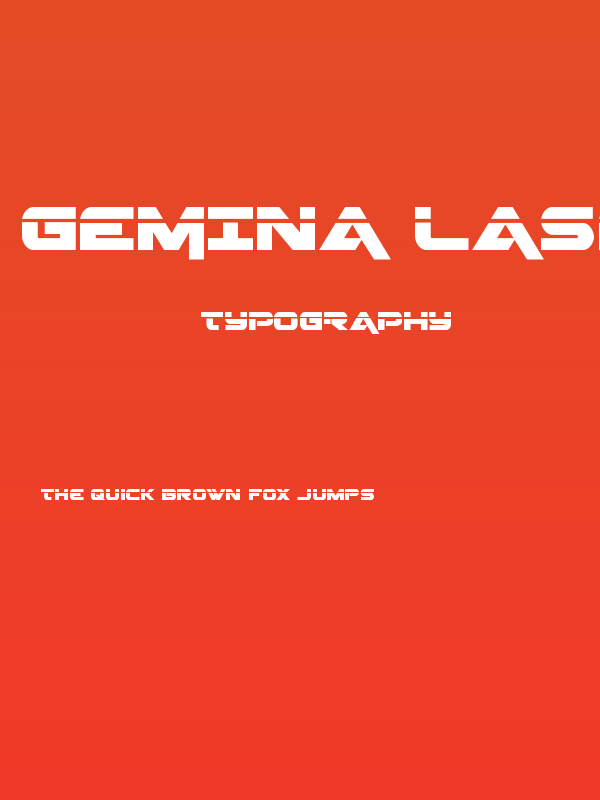 Gemina Laser Poster