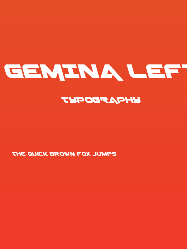 Gemina Leftalic Poster