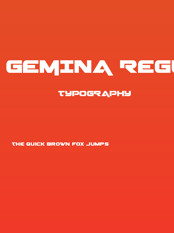 Gemina Regular Poster