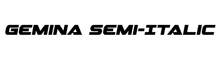 Gemina Semi-Italic  Frei Schriftart Herunterladen