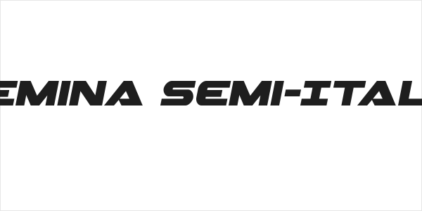 Gemina Semi-Italic Logo