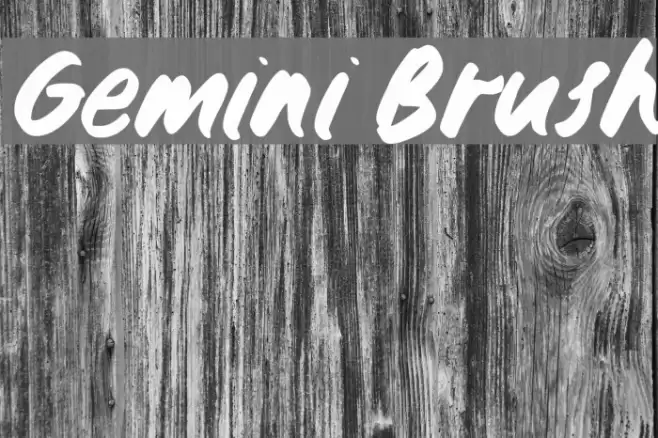 Gemini Brush Font examples