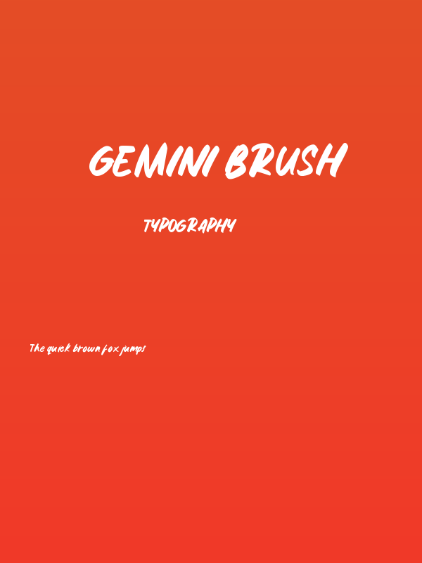 Gemini Brush Poster