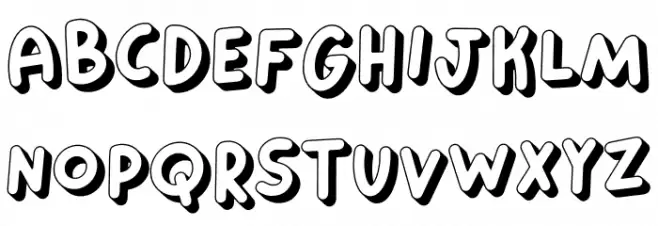 Gemini Moon Font Litere mari