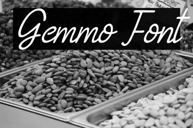 Gemmo Font examples