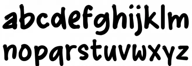 Gemos फ़ॉन्ट लोअरकेस