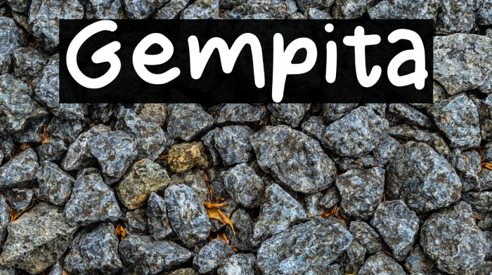 Gempita Font examples