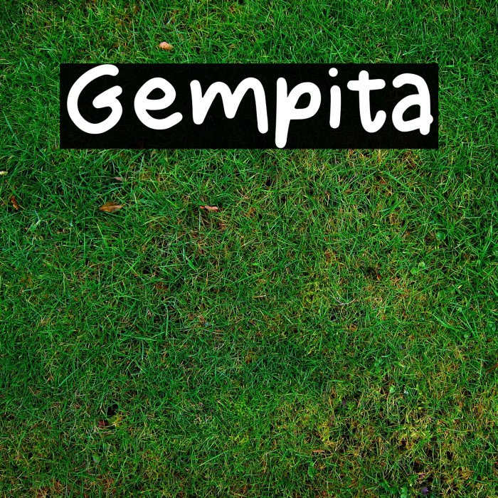 Gempita Font examples