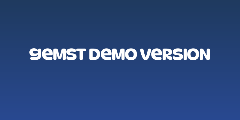 Gemst DEMO VERSION Social Header