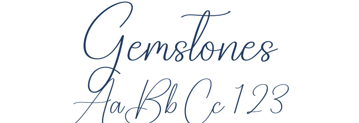 Gemstones Font Preview