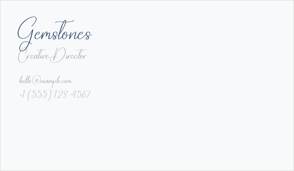 Gemstones Business Card