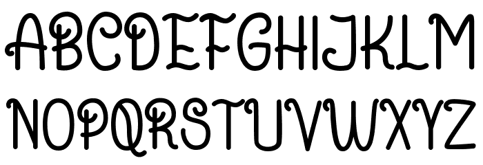 Gemulai Font UPPERCASE