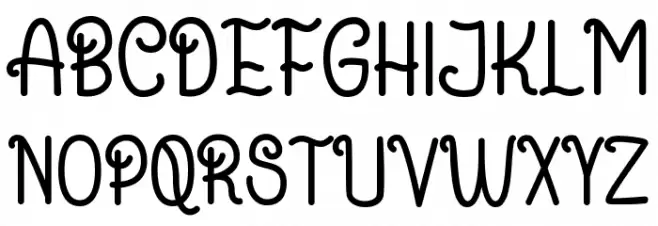 Gemulai Font UPPERCASE