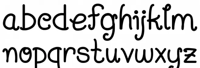 Gemulai Font LOWERCASE
