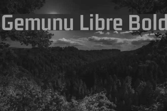 Gemunu Libre Bold Font examples