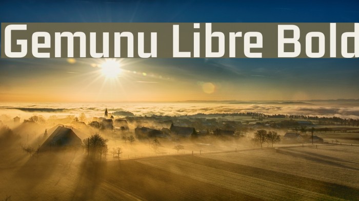 Gemunu Libre Bold Example 2