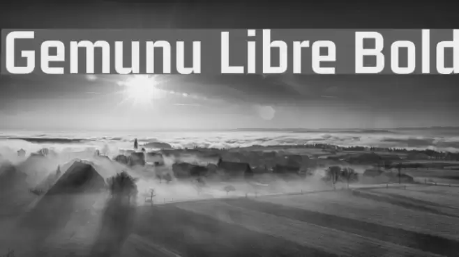 Gemunu Libre Bold Font examples