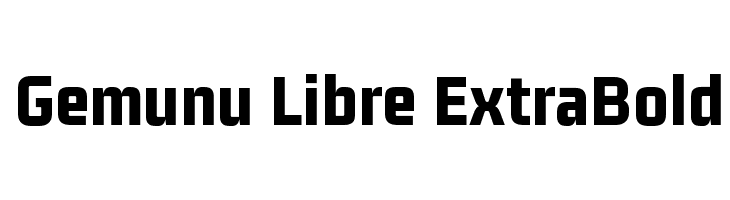 Gemunu Libre ExtraBold  免费字体下载