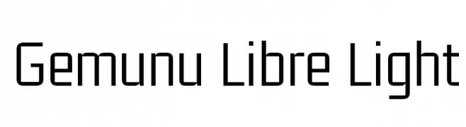 Gemunu Libre Light  font caratteri gratis
