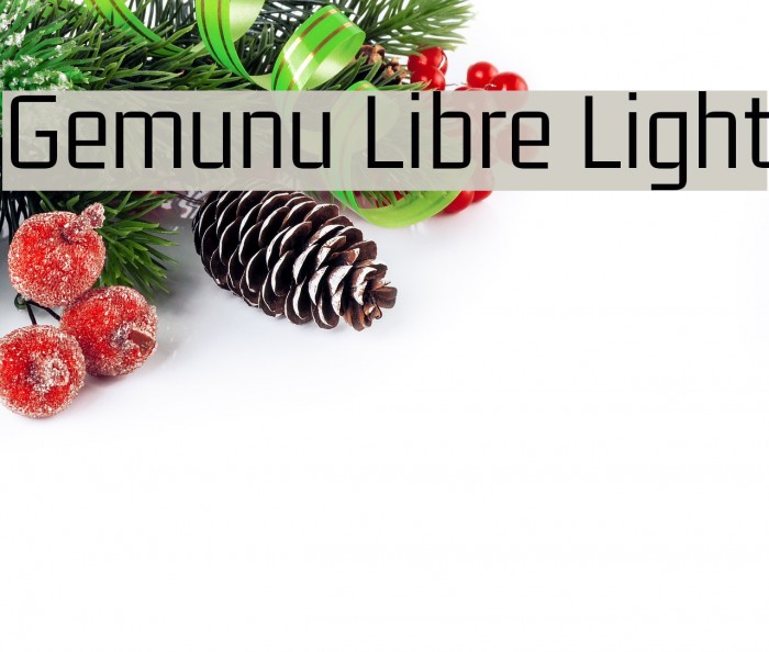 Gemunu Libre Light Font examples