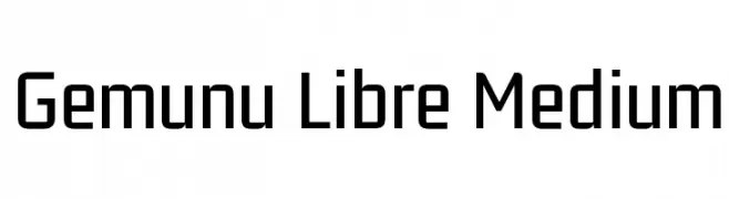 Gemunu Libre Medium  font caratteri gratis