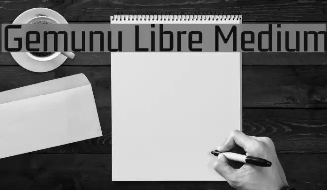 Gemunu Libre Medium Font examples