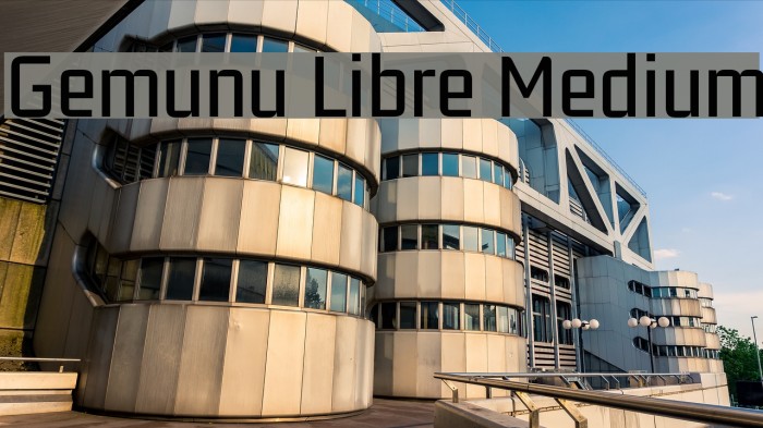 Gemunu Libre Medium Font examples