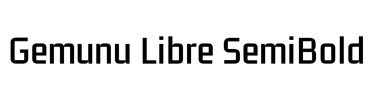 Gemunu Libre SemiBold  Frei Schriftart Herunterladen