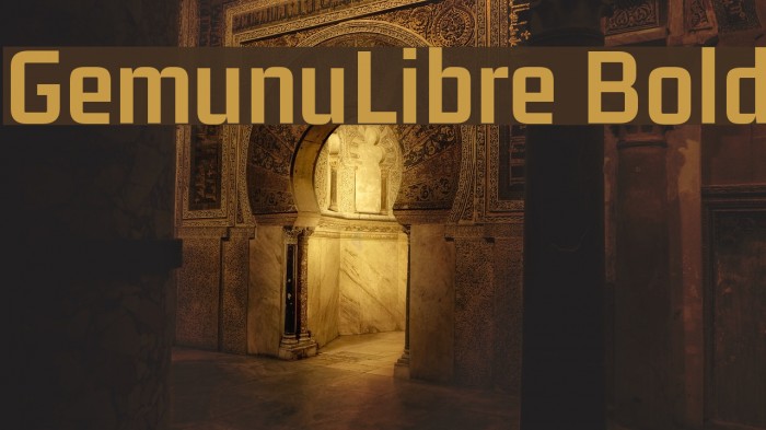 GemunuLibre Bold Font examples