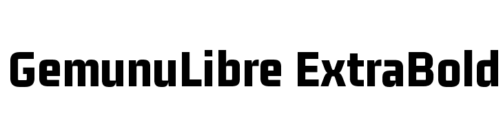 GemunuLibre ExtraBold Fuentes