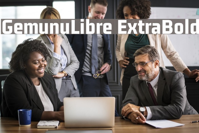 GemunuLibre ExtraBold Font examples