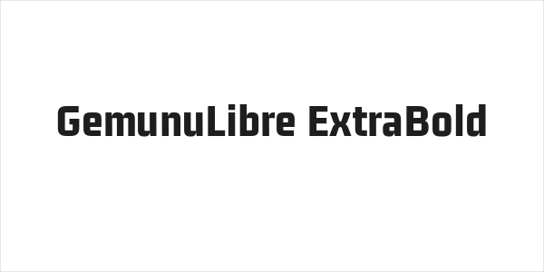 GemunuLibre ExtraBold Logo