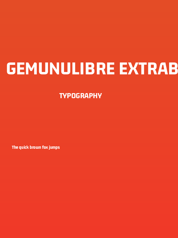 GemunuLibre ExtraBold Poster