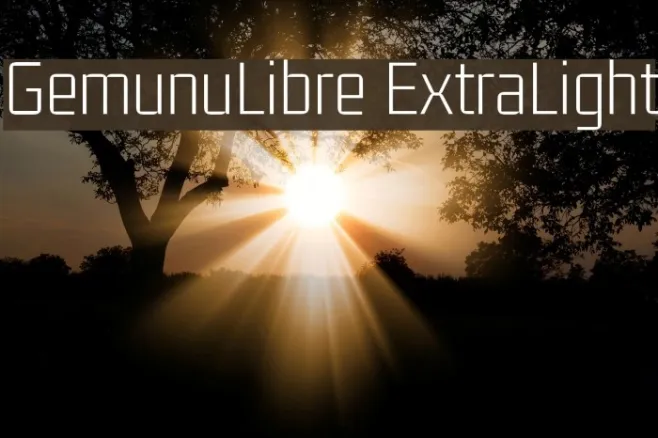 GemunuLibre ExtraLight Example 2