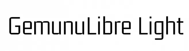 GemunuLibre Light  Fuentes Gratis Descargar