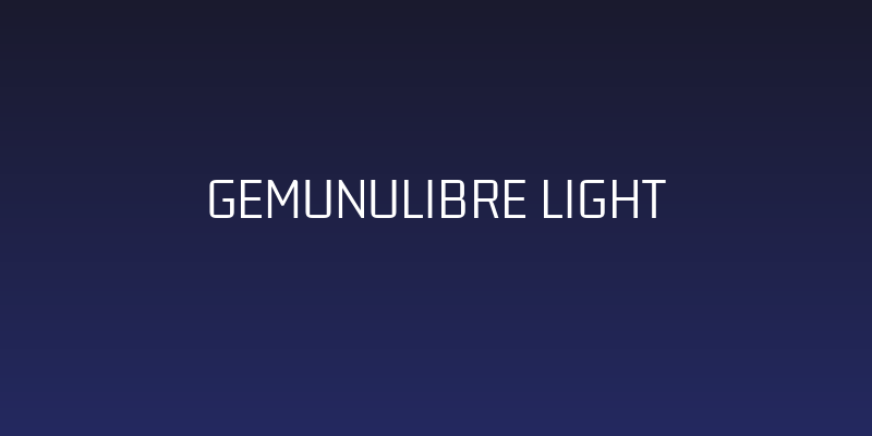 GemunuLibre Light Social Header