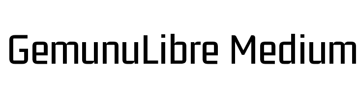 GemunuLibre Medium Fuentes