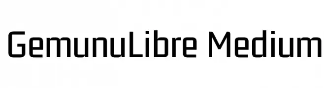 GemunuLibre Medium  Fuentes Gratis Descargar