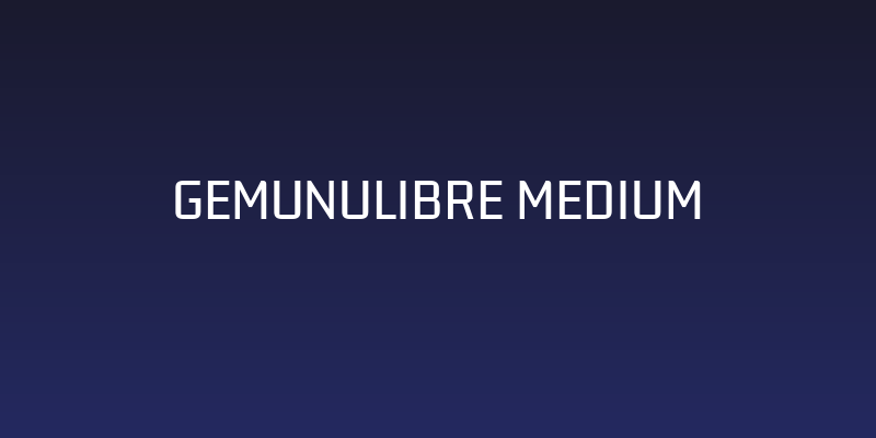 GemunuLibre Medium Social Header