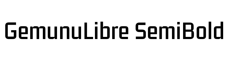 GemunuLibre SemiBold Fuentes