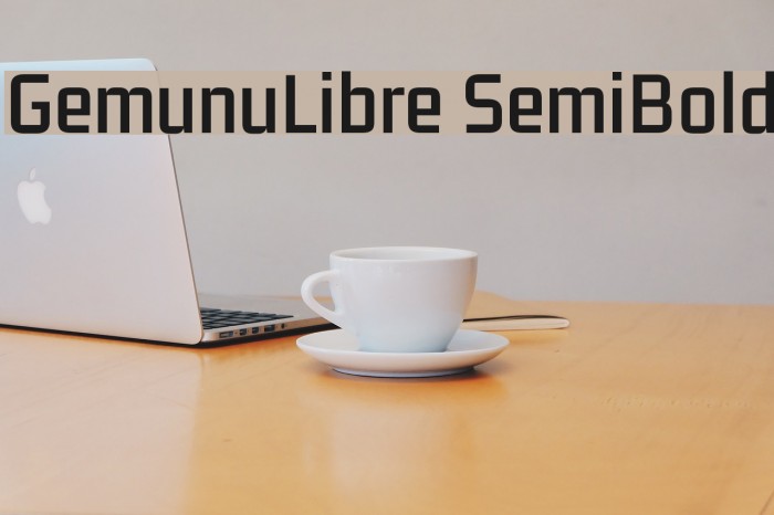 GemunuLibre SemiBold Font examples