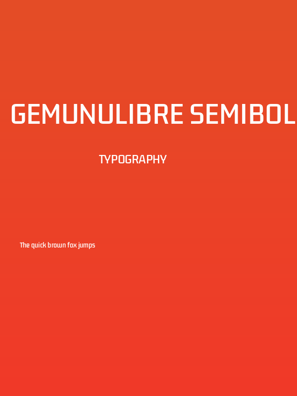 GemunuLibre SemiBold Poster