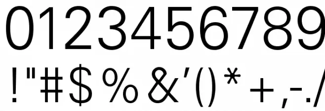 Gen-Light Font OTHER CHARS