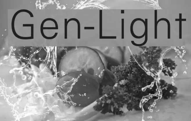 Gen-Light Font examples