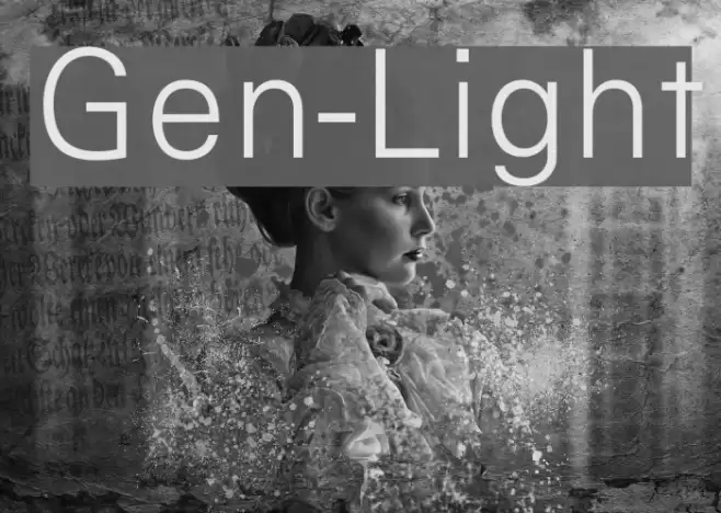 Gen-Light Font examples
