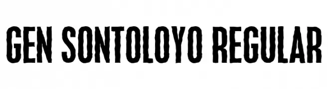 Gen Sontoloyo Regular  Frei Schriftart Herunterladen