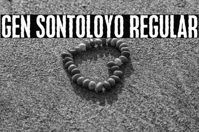 Gen Sontoloyo Regular Font examples