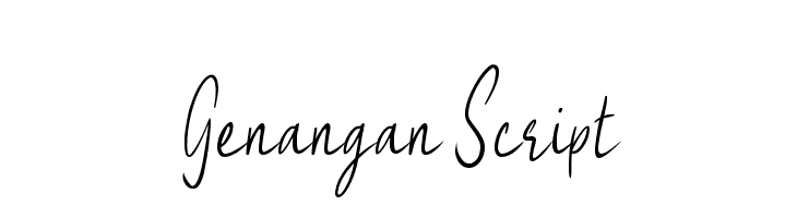 Genangan Script  Fuentes Gratis Descargar
