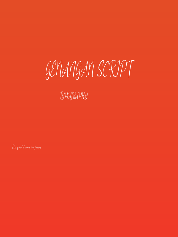 Genangan Script Poster